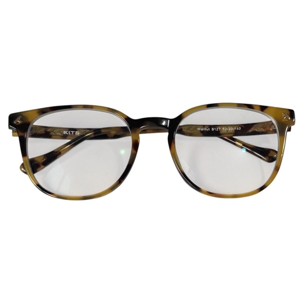 Kits Walnut Round acetate glasses frames only‎ 52-20-140